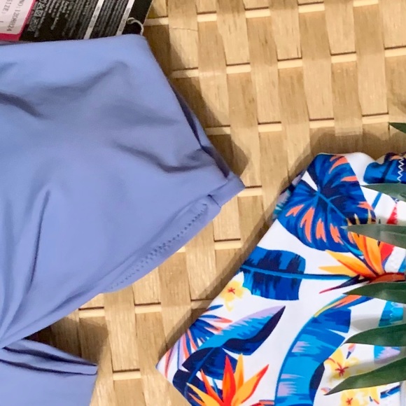 Shekini Halter Wrap Tropical Bikini - L, NWT - Picture 6 of 7